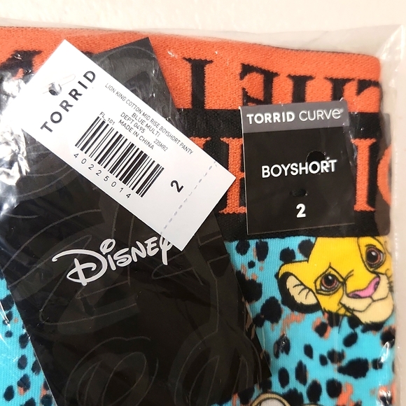 ♥️NWT VINTAGE TORRID DISNEY LION KING BOYSHORT PANTY SIMBA NALA - PLUS SIZE - Picture 5 of 15